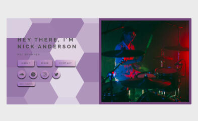 custom designed musician link-in-bio website page