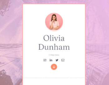 custom designed entrepreneur link-in-bio website page