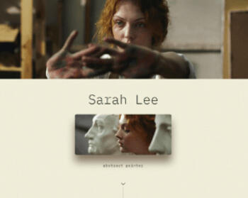 custom designed painter and artist link-in-bio website page