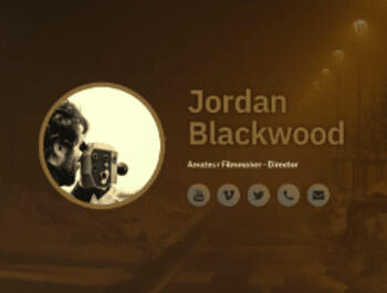 custom designed director link-in-bio website page